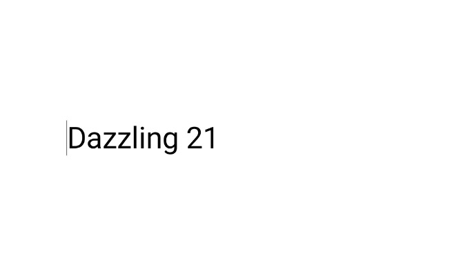 Dazzling 21